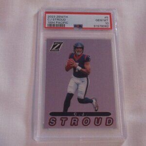 2023 ZENITH CJ STROUD 1994 PACIFIC #5 PSA 10